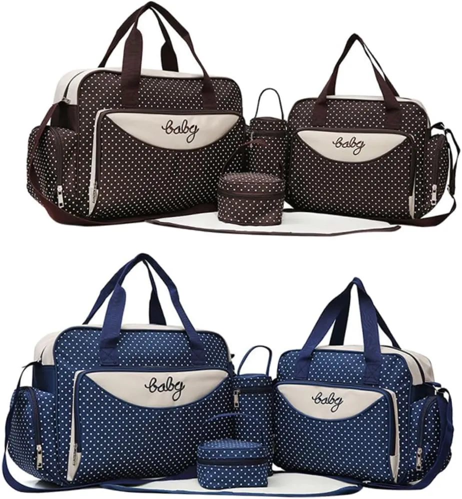 1 Set 5pcs Handbags for Mommy Tote Purse for Women Diaper Changing Station Handbag for Women Shoulder