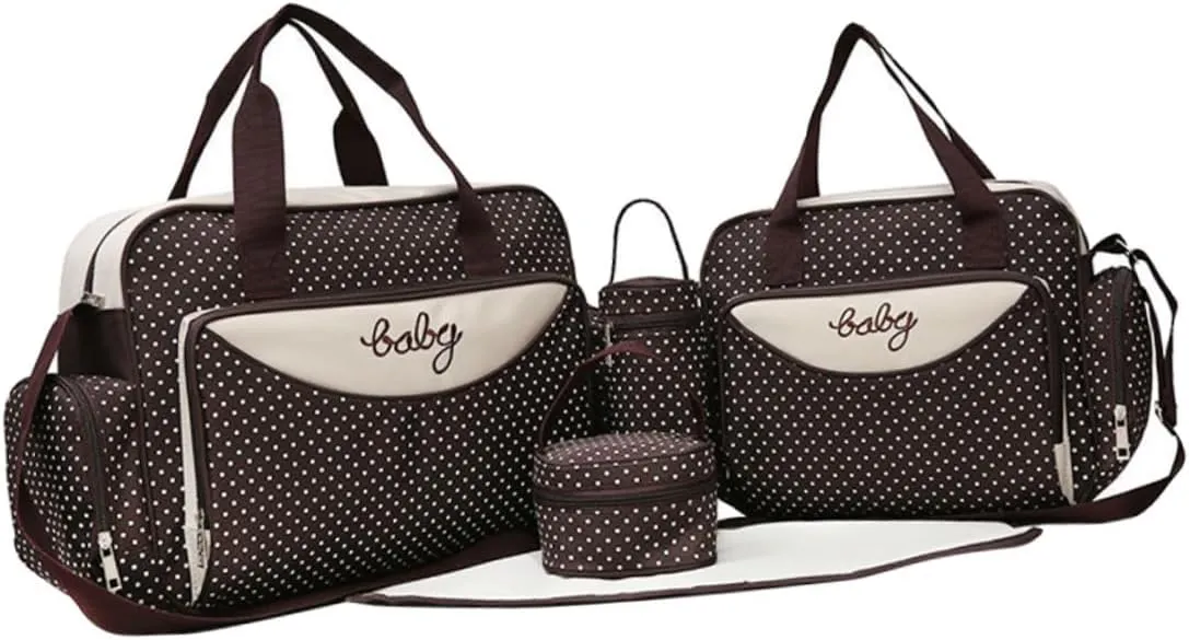 1 Set 5pcs Handbags for Mommy Tote Purse for Women Diaper Changing Station Handbag for Women Shoulder