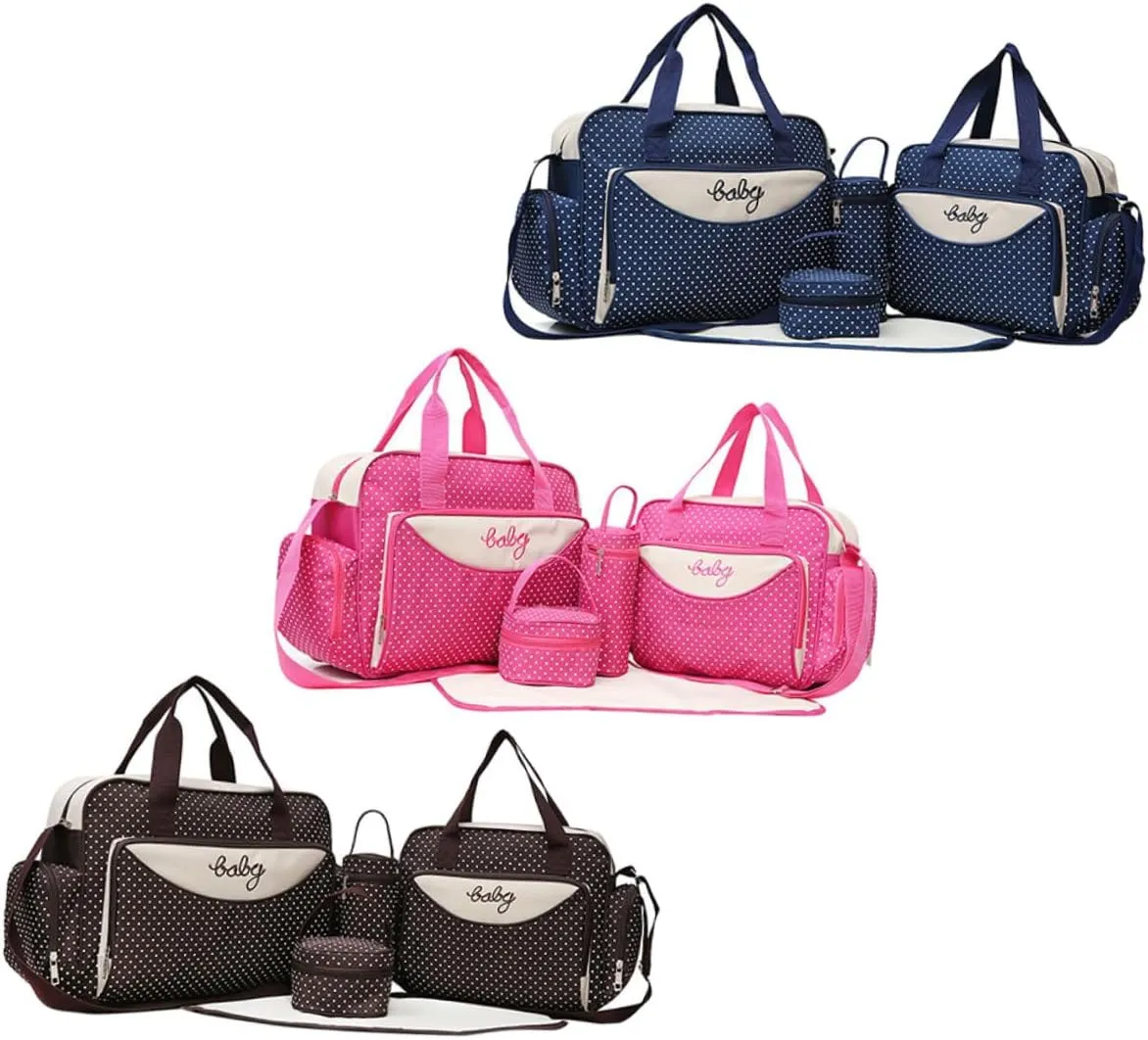 1 Set 5pcs Handbags for Mommy Tote Purse for Women Diaper Changing Station Handbag for Women Shoulder