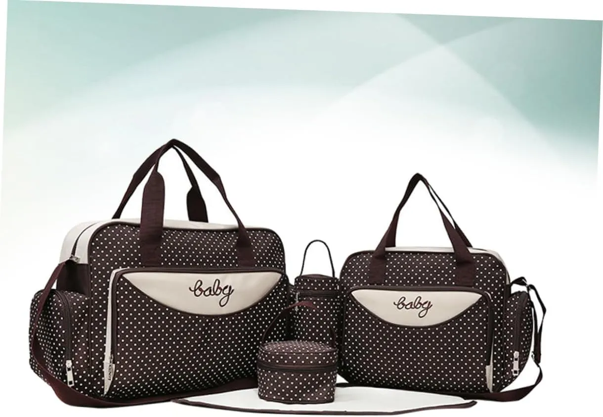 1 Set 5pcs Womens Tote Bag Tote Purse for Women Travel Diaper Bag Backpack Tote Bags for Women Backpack