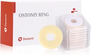 10 Pack Moldable Ostomy Barrier Rings, 2mm Thickness Barrier Rings for Ostomy Bags, Sting-Free Hydrocolloid Ileostomy Elastic Ostomy Rings Secure Seal for Colostomy Bags