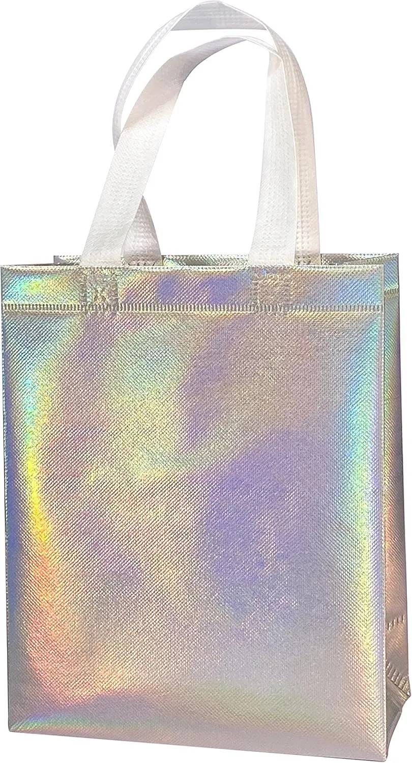 12 Pcs Non-woven Reusable Gift Bags With Handles for Party Favor 8W x 4L x10H Size