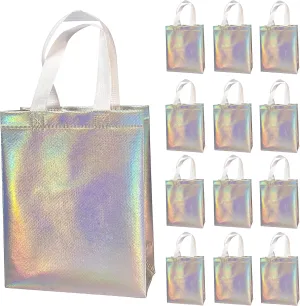 12 Pcs Non-woven Reusable Gift Bags With Handles for Party Favor 8W x 4L x10H Size