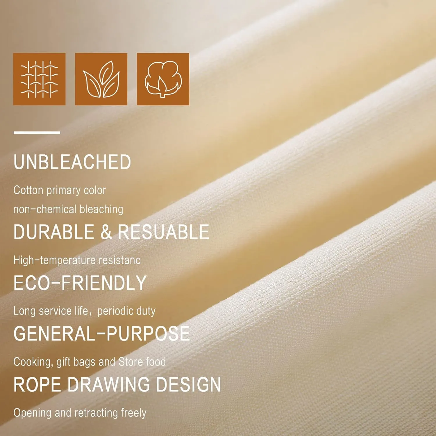 15 Packs Muslin Bags with Drawstring Canvas Large Storage Cloth Bags Bulk Cotton Reusable Grocery Sacks DIY Craft Sachet Sacks for Party Wedding Home Storage, Natural Color(13.8 x 10 Inches)