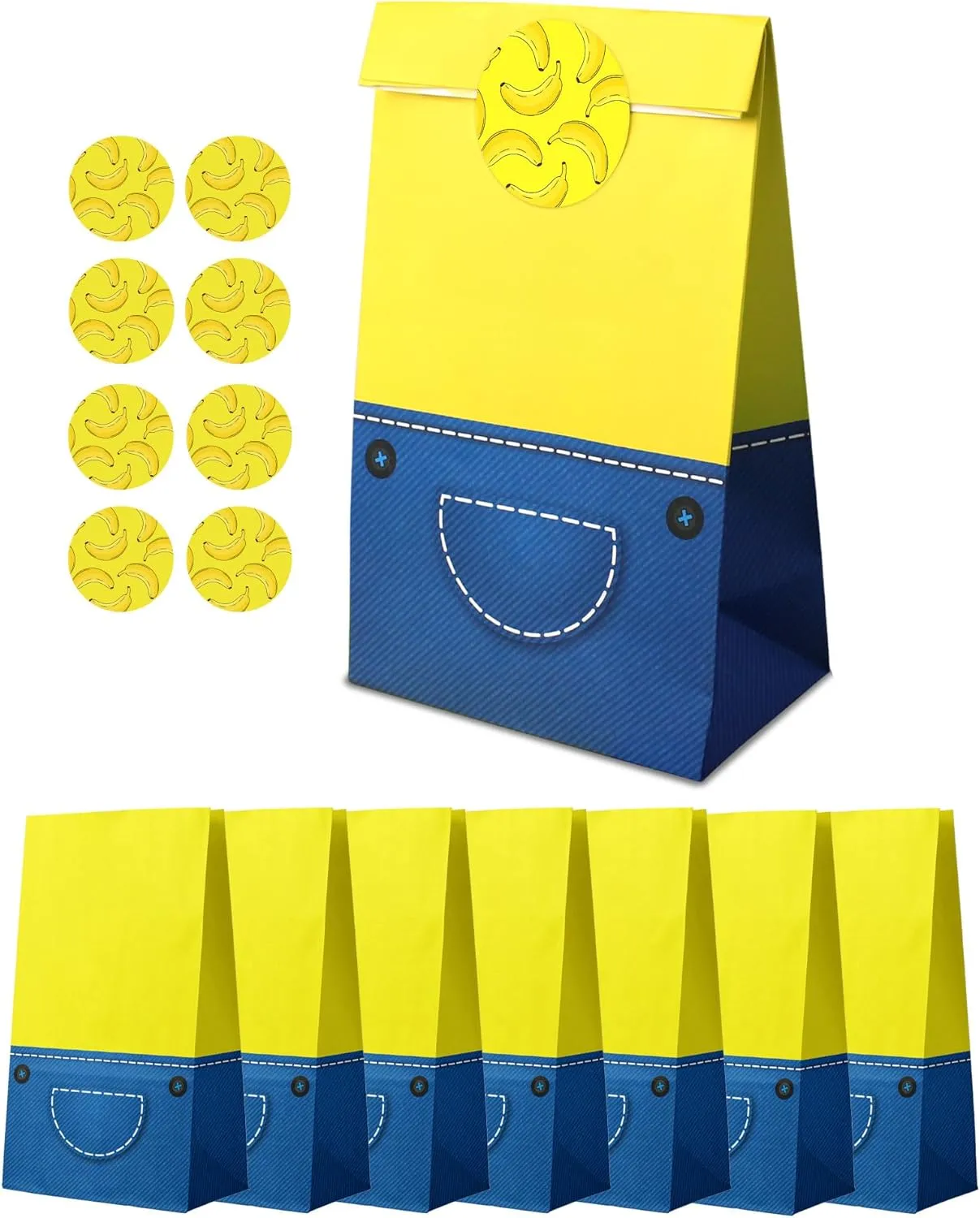 16 Sets Goodie Bags Party Favors Bags for Birthday Party Supplies,Halloween Bags for Birthday Party Decorations