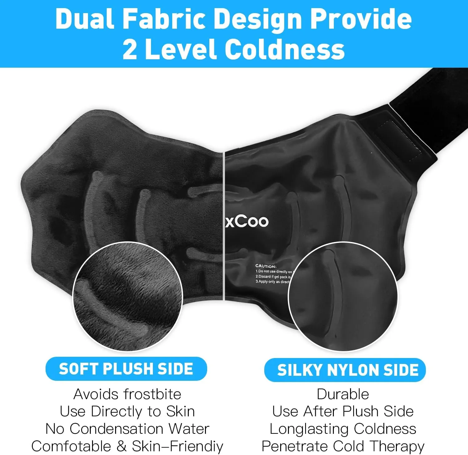 2 Ankle Ice Pack Wrap for Swelling, Reusable Gel Ice Pack for Ankle Injuries, Cold Compress Therapy for Foot Pain Relief, Achilles Tendonitis, Plantar Fasciitis, Sprains