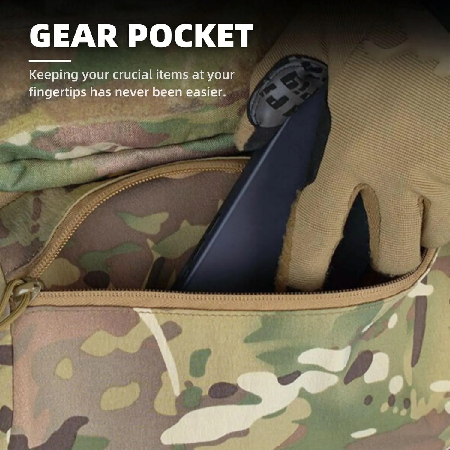 2 in 1 Handwarmer & Tactical Drop Pouch/Waist Bag. Plate Carrier Vest Chest Rig Hook Loop Dangler or 26-52 in Buckle Strap EDC Fanny Pack, Muff for Winter Outdoor/Camping/Hunting/Football/Fishing
