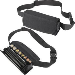 2 Pack Euro Coin Holder and Dispenser, Fanny Pack with Banknote Waiters Purse, Black Coin Storage Bag with Belt for Waitress Server Collector Cashier