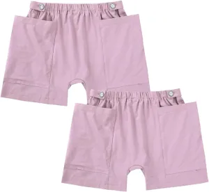 2-Pack Urine Bag Pants for Patient, Ostomy Drainage Trousers, Incontinence and Catheter Bag Pants (27-46" W)