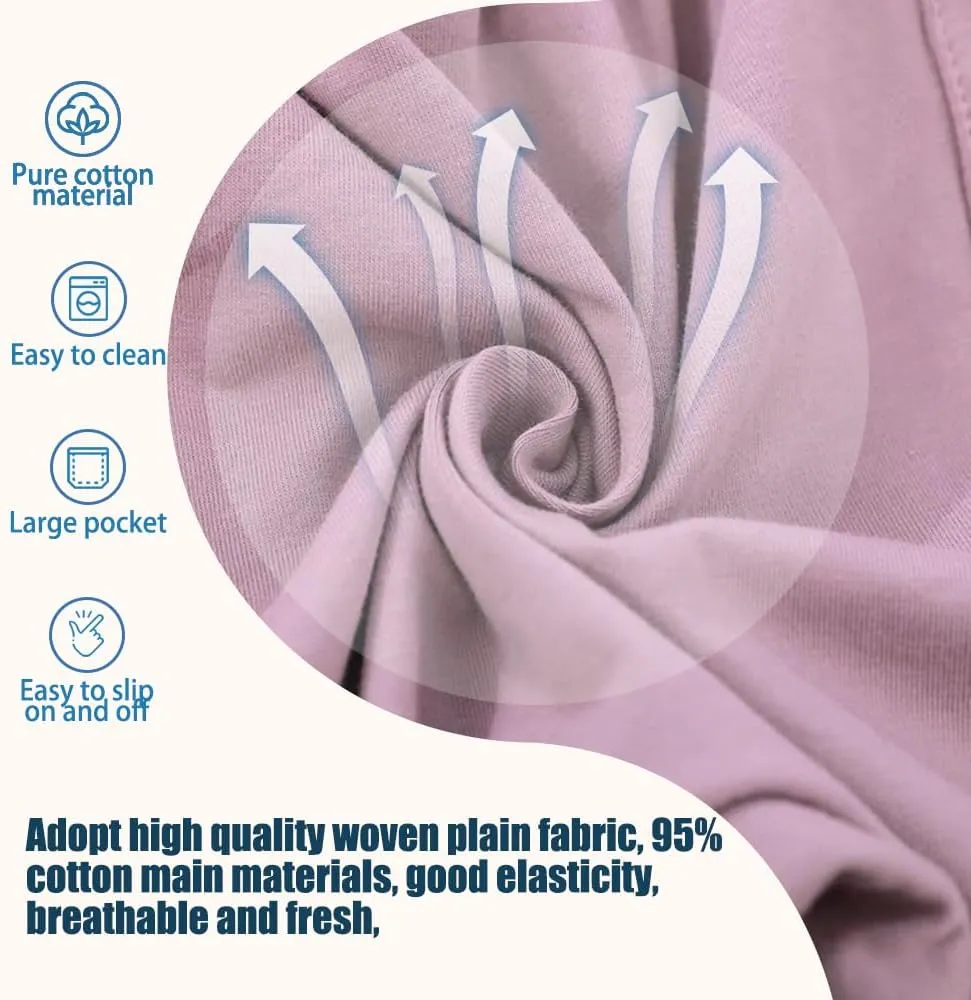 2-Pack Urine Bag Pants for Patient, Ostomy Drainage Trousers, Incontinence and Catheter Bag Pants (27-46" W)