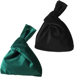 2pcs Wrist Bag for Women Small Tote Purse Handbag Clutch Wristlet Wallet Evening Clutch Purse Compact and Lightweight
