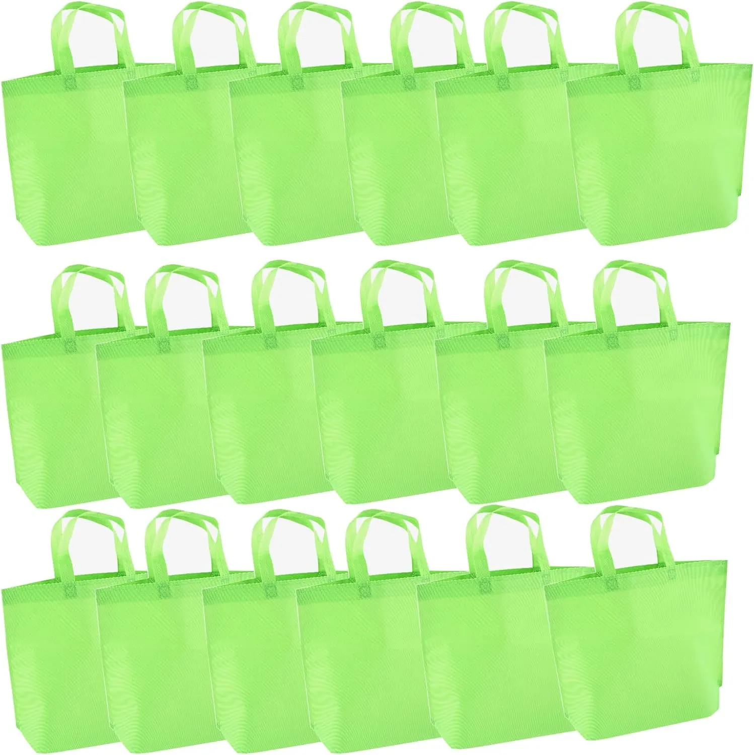 36-Pack Tote Bags Multipurpose Reusable Grocery Bag (Light green Colors 36 Pack)