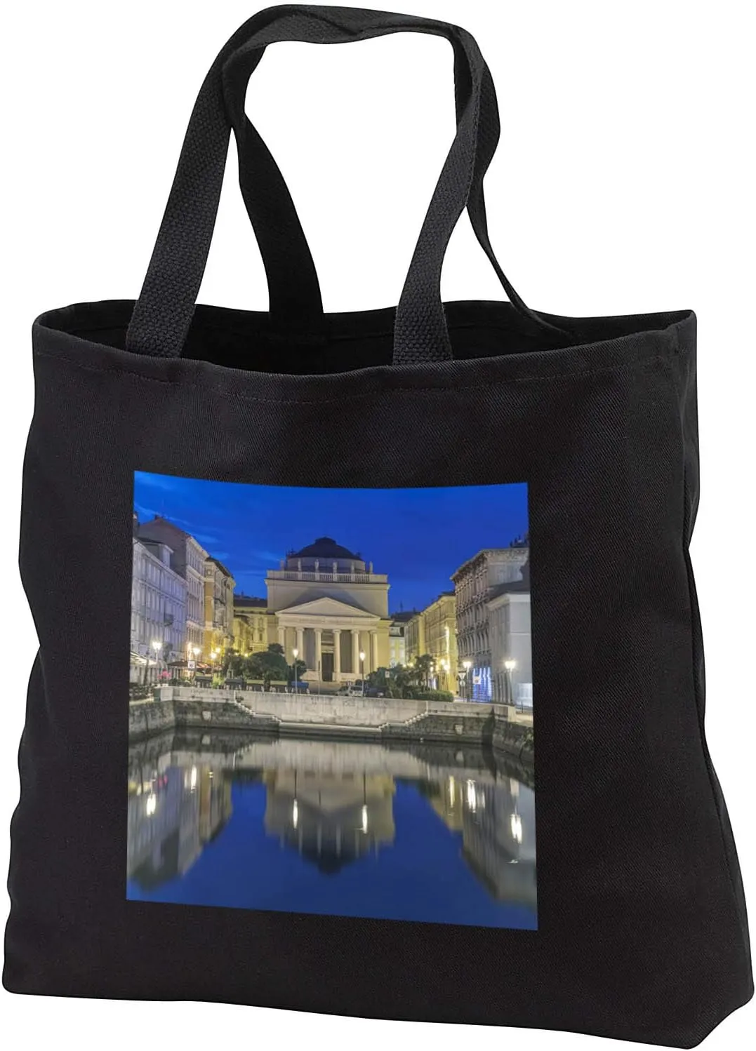 3dRose Danita Delimont - Italy - Italy, Trieste, Grand Canal at dawn - Tote Bags (tb_344003)