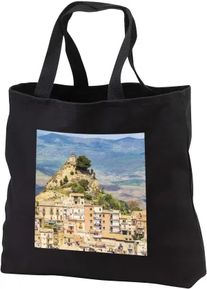 3dRose Italy, Sicily, Enna Prov. Centuripe. Ancient town in eastern Sicily. - Tote Bags (tb_343900)