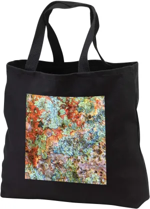 3dRose Rock with lichen. Lower Deschutes River, Central Oregon, USA. - Tote Bags (tb_332040)