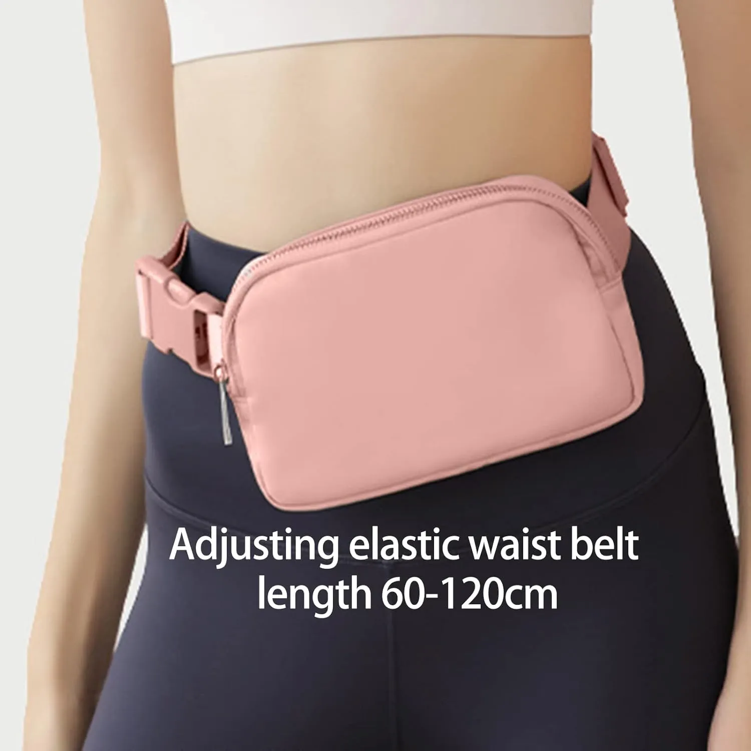 60 120CM Waist Bag Gym Waist Belt Pouch Utility Waist Belt Pouch Activewear Waist Bag Suitable for Travel Party
