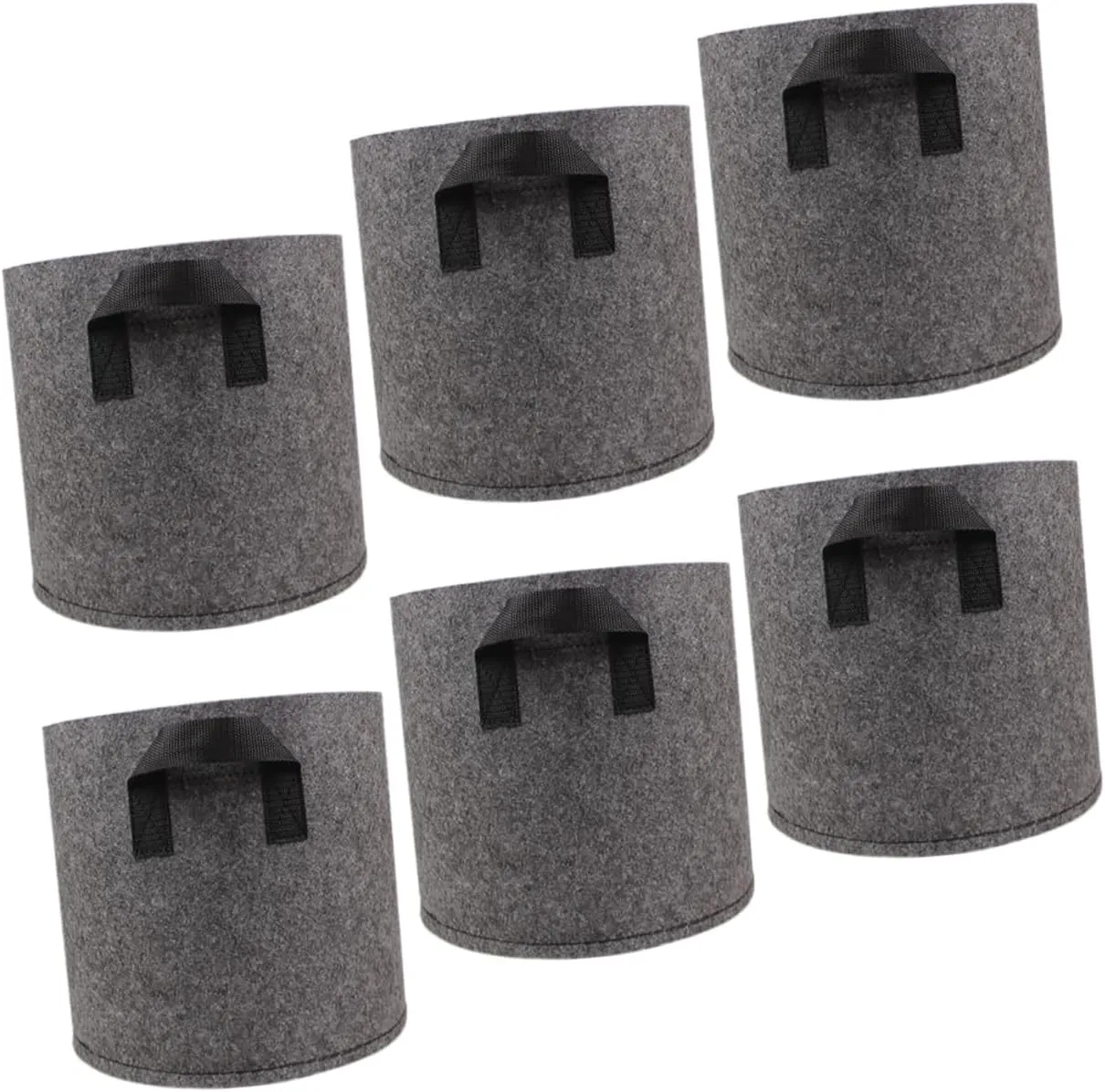 6pcs Garden Bags for Plants Non-Woven Fabrics Nursery Bags Fabric 3 Gallon Nutrient Bags Plant Nursery Pots Non-Woven Seedling Set