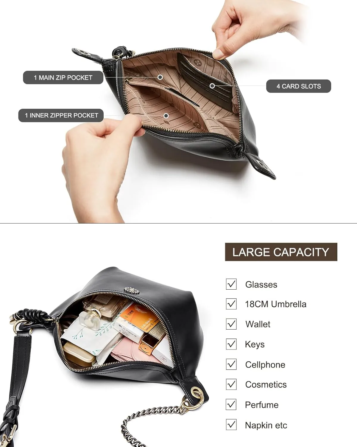 7L Sling Bag Crossbody Bags for Women Fanny Packs Purses Cross Body Bag for Woman Small backpack Travel Shoulder Bag handbags