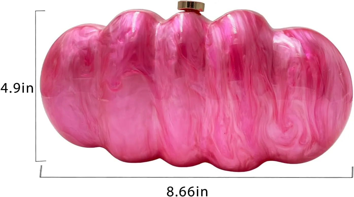 Acrylic Beaded Clutch Purses for Women Evening Clutch Hard Beaded Shoulder Acrylic Bag Party Wedding Clutches