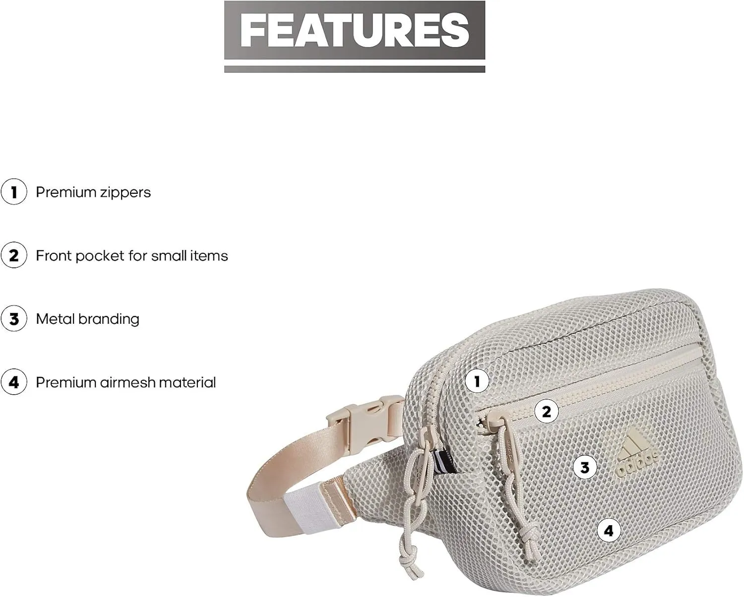 adidas Airmesh Waist Pack/Travel Bag