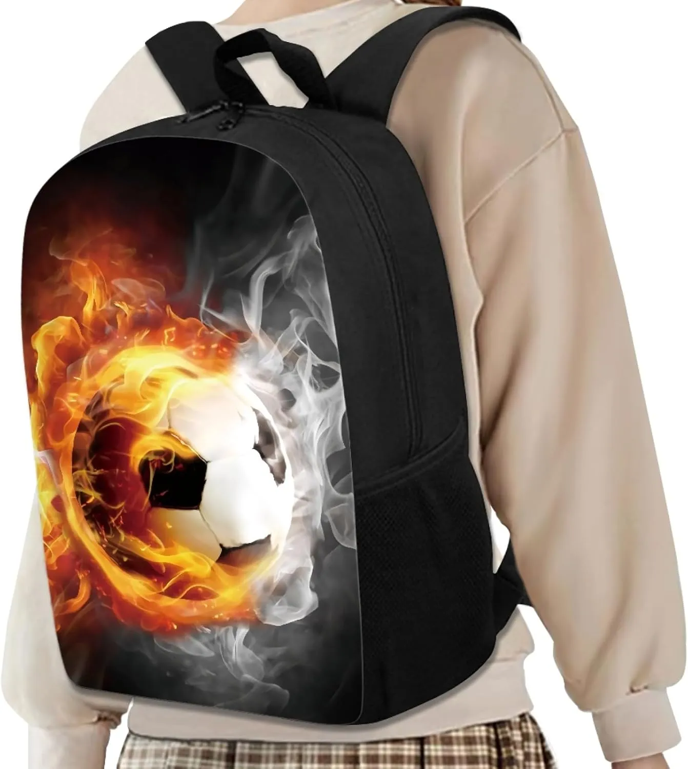 AFPANQZ Kids Backpack 3 Pieces Set Large Capacity School Bags with Heat Insulated Lunch Bags Small Pencil Bags 3 Pack