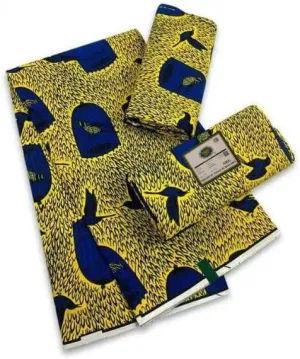 African Wax Print Ankara Cotton Fabric Dutch Wax Printed 100% Cotton Fabric Printed in Holland 6 Yards (4)