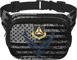 Air Force Civil Air Patrol Waist Pack Bag Fanny Pack for Men Hip Bum Bag with Adjustable Strap for Outdoors Workout Traveling Casual Running Hiking Cycling