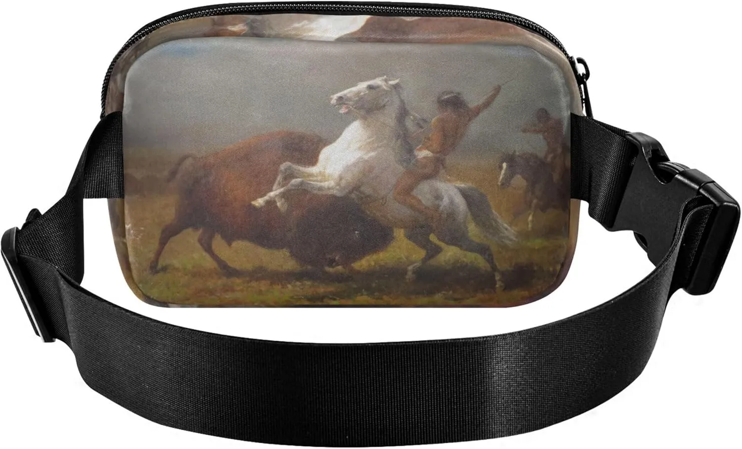 Albert Bierstadt Study Last Buffalo Women Fanny Packs Waterproof Belt Bag Hip Pack Cute Travel Waist Pack for Men