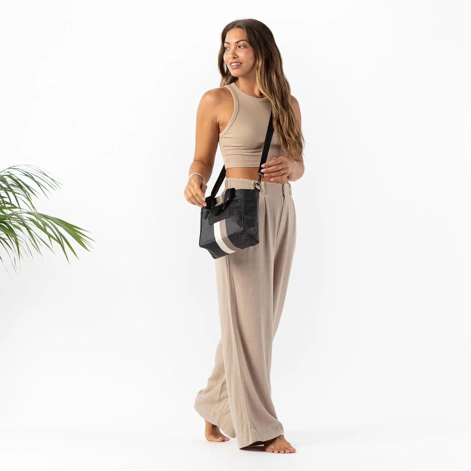 ALOHA Collection Crossbody Bag - Zip-Top Closure, Lightweight, Splash-Proof Mini Tote Bag for Travel, and Everyday Use
