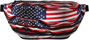 American Flag Multi-Purpose Fanny Pack and Crossbody Bag - High Capacity with Zipper Pockets, Ideal for Men and Women
