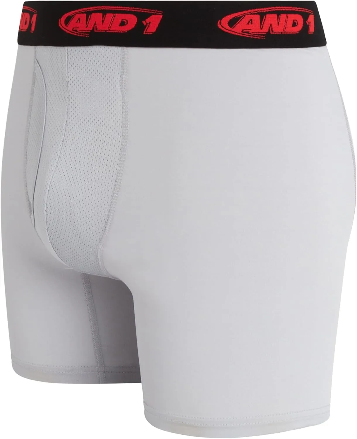 AND1 Mens Boxer Briefs - 10 Pack Stretch Performance Mens Underwear Boxers with Functional Fly Pouch (Sizes: S-3XL)