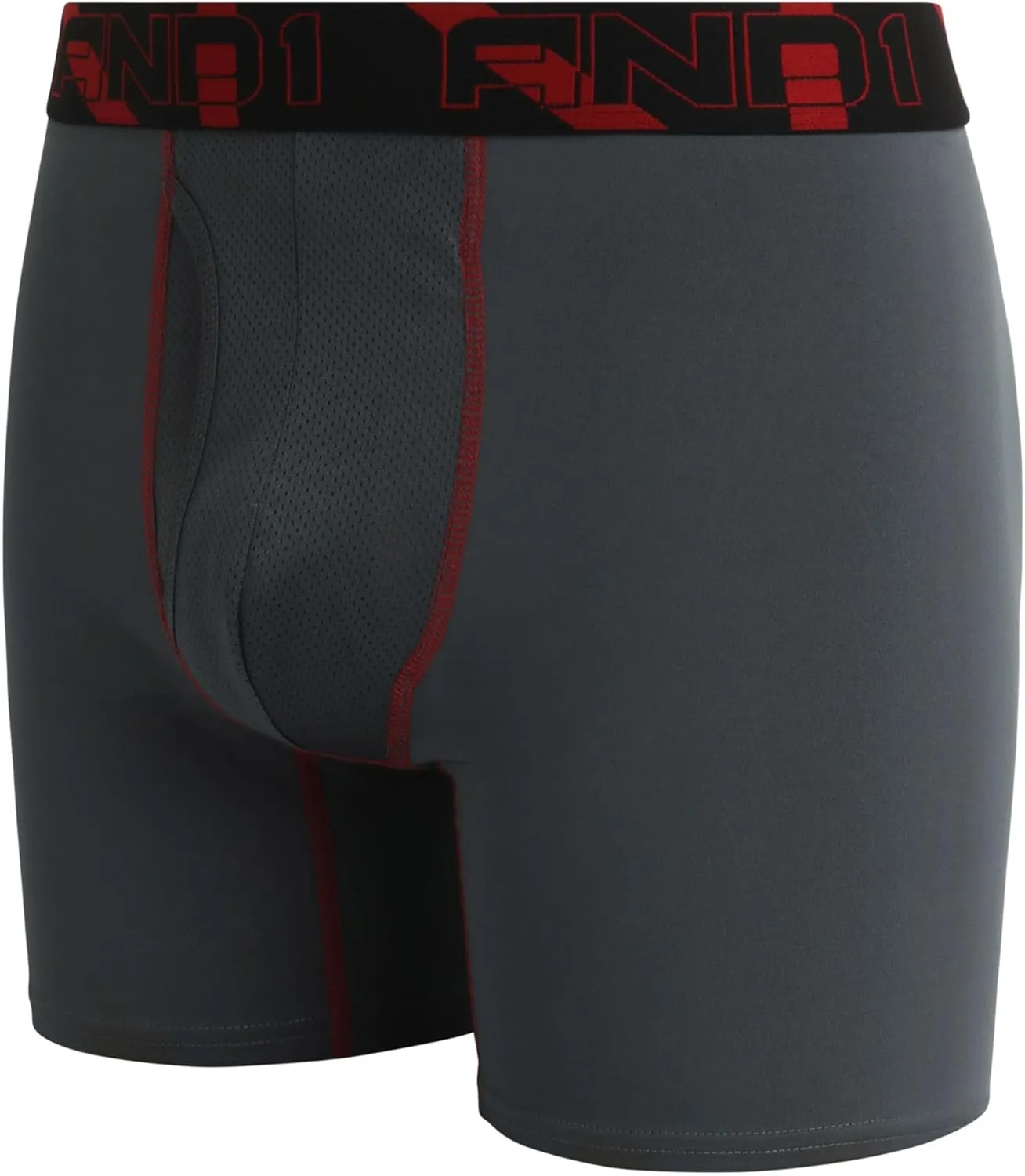 AND1 Mens Boxer Briefs - 5 Pack Stretch Performance Mens Underwear Boxers with Functional Fly Pouch (Sizes: S-3XL)
