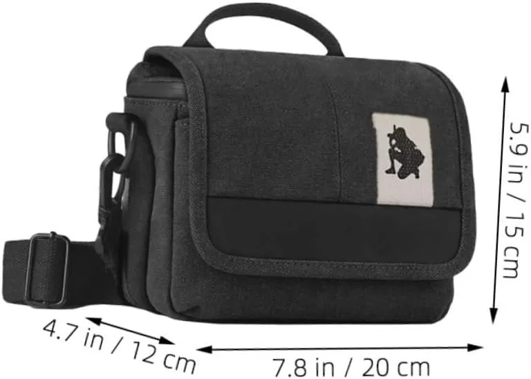 Angoily Portable Camera Bag Padded Camcorder Strap Duffle Waist Purse Shoulder Camera Protector Pouch Photography Bag Outdoor Camera Bags Sling Satchel Belt Recorder Hand Pads
