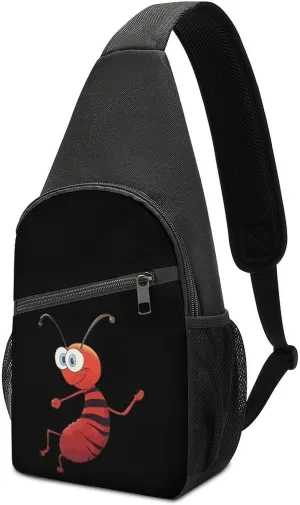 Ant Small Sling Bag Crossbody Bags Casual Chest Bag Daypack for Travel Sports Hiking