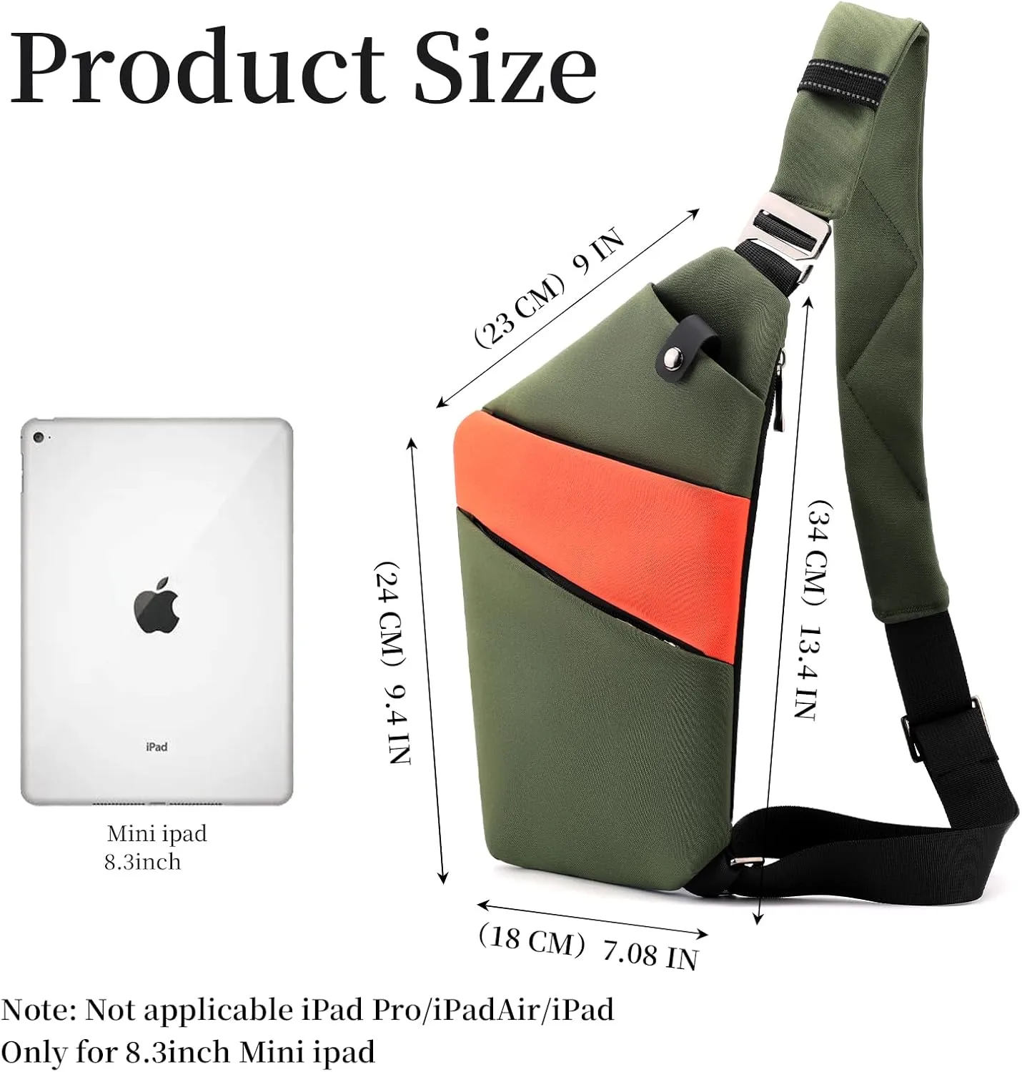 Anti Theft Bag Crossbody Purse-Anti Theft Travel Bag for Women & Men Slim Sling Bag CrossBody with Adjustable Strap