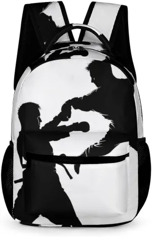 Backpack for Women Men Kickboxing Computer Bag 17 In Laptop Backpack Travel Rucksack Casual Dayback