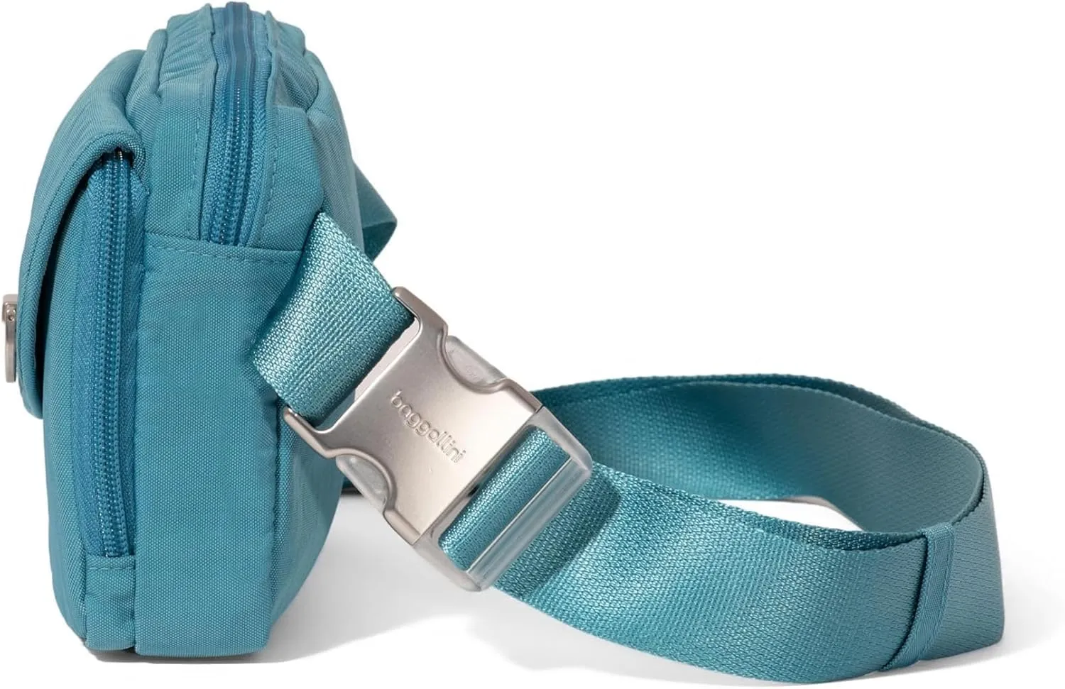 Baggallini Women's Coastal Flip Lock Fanny Pack Sling 7.5"x5.6" Belt Bag W/RFID Card Slots Adjustable Strap