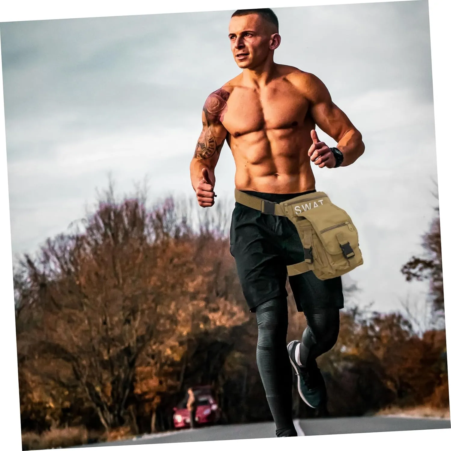 Balacoo Waterproof Hiking Leg Bag Multifunctional Waist Bag for Outdoor Activities Oxford Fabric Thigh Pack Practical for Travel Camping Climbing