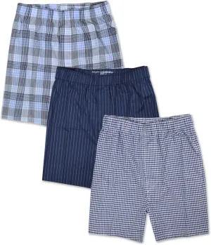 Banana Republic Mens 100% Organic Cotton Elastic Waistband 3 Pack Boxers Mixed,