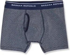 Banana Republic Mens Organic Cotton Blend Elastic Waistband 3 Pack Boxers Briefs,