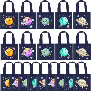 BANBALLON 20 PCS Outer Space Party Favor Bags Space Gift Bags Treat Gift Bags for Kids Galactic Solar System Birthday Party Outer Space Theme Party Baby Shower Goodie Bags Supplies (Space 01)