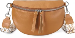 befen Geniune Leather Small Sling Bags Fanny Pack Crossbody Bags Purses Gifts for Women Teen Girls Travel