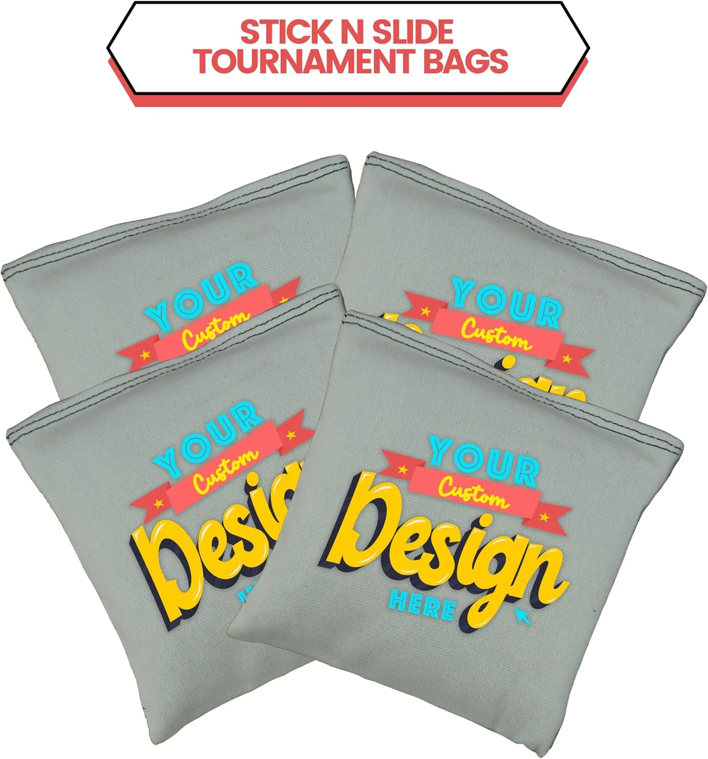 Beginner to Pro Custom Cornhole Bags Series, Personalized Cornhole Beans Bags Sets, Customize Corn Hole Bags for Your Loved Ones, Flag, State, College etc