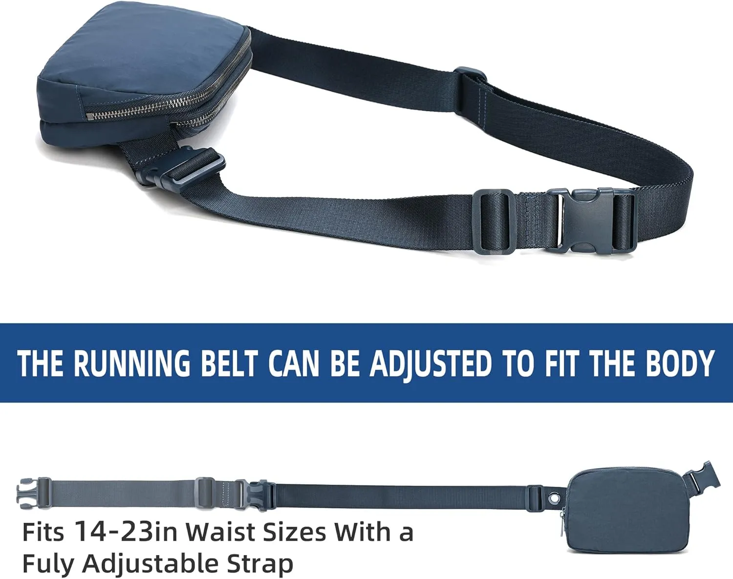 Belt Bag Fanny Pack Extender Adjustable Elastic Strap, Belt Extender for Waist Bum Bag Compatible with Everywhere Belt Bag