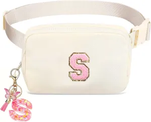 Belt Bag Fanny Pack for Teen Girl Women - Girls Initia Fanny Pack Ages 8-12 Teen Birthday Gifts Small Waist Packs Trendy Kids Fanny Pack S