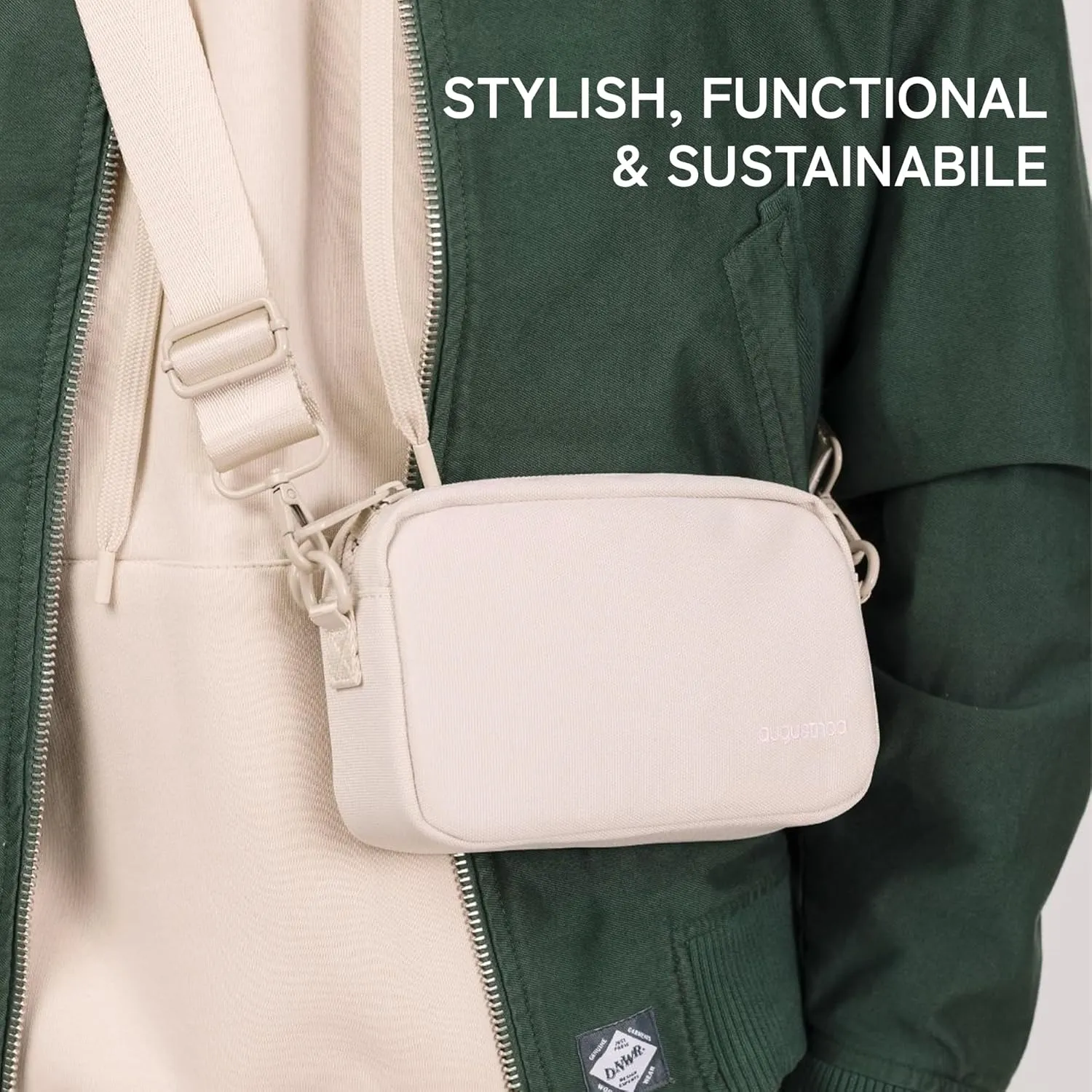 Belt Bag for Women & Men | Stylish Crossbody Fanny Pack with Adjustable Strap | Eco-Friendly Recycled Material | Compact & Lightweight with Secure Pockets | Perfect for Travel & Everyday Use