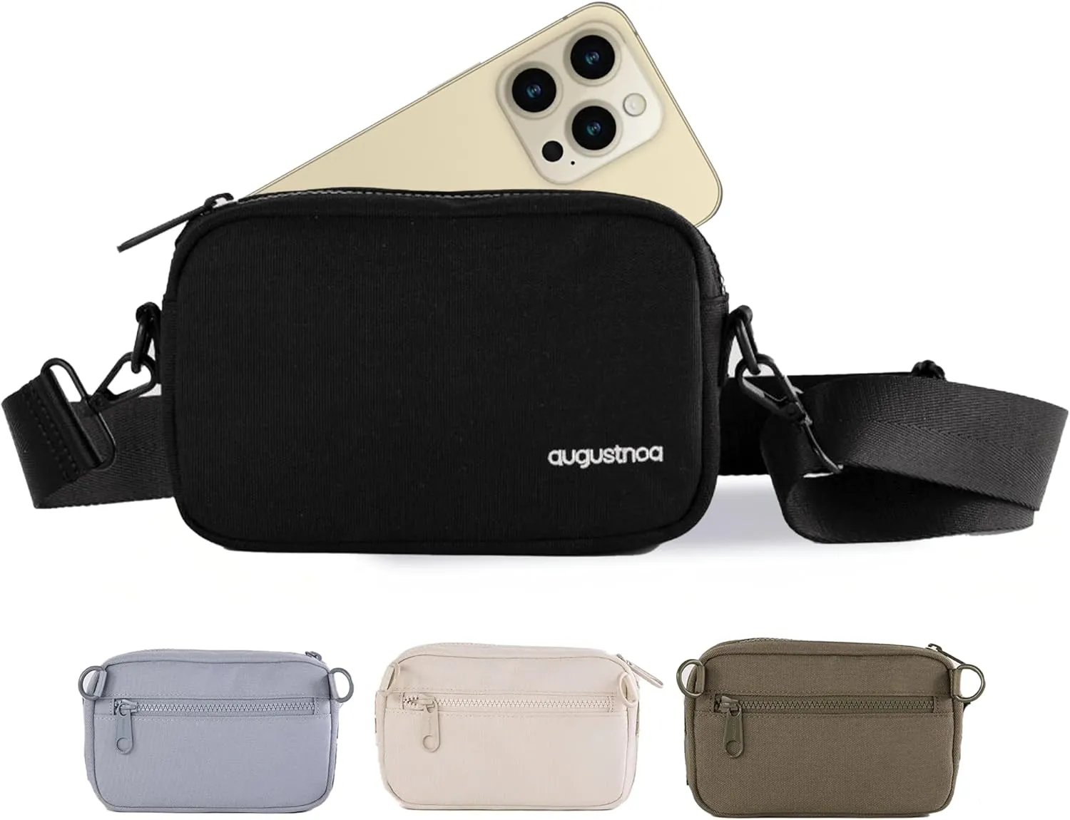 Belt Bag for Women & Men | Stylish Crossbody Fanny Pack with Adjustable Strap | Eco-Friendly Recycled Material | Compact & Lightweight with Secure Pockets | Perfect for Travel & Everyday Use