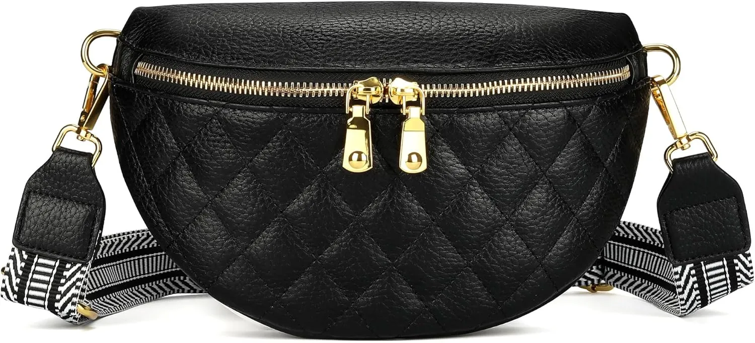 Belt Bag for Women,Fanny Packs for Women,Anti Theft Fanny Pack,quilted Belt Bag,and Removable Strap