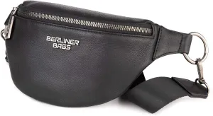 Berliner Bags Premium Genuine Leather Fanny Pack Mona, Belt Bag, Crossbody Sling Bag for Men and Women - Black