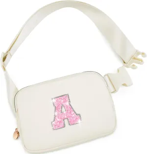 Birthday Gifts for 4 5 6 7 8 9 10 11 12 13 14 Year Old Girls - Fanny Pack Crossbody Bag Purse for Girls Kids Teens Daughter Sister,Personalized Belt Bag Cute Trendy Stuff | A,Cream Bag